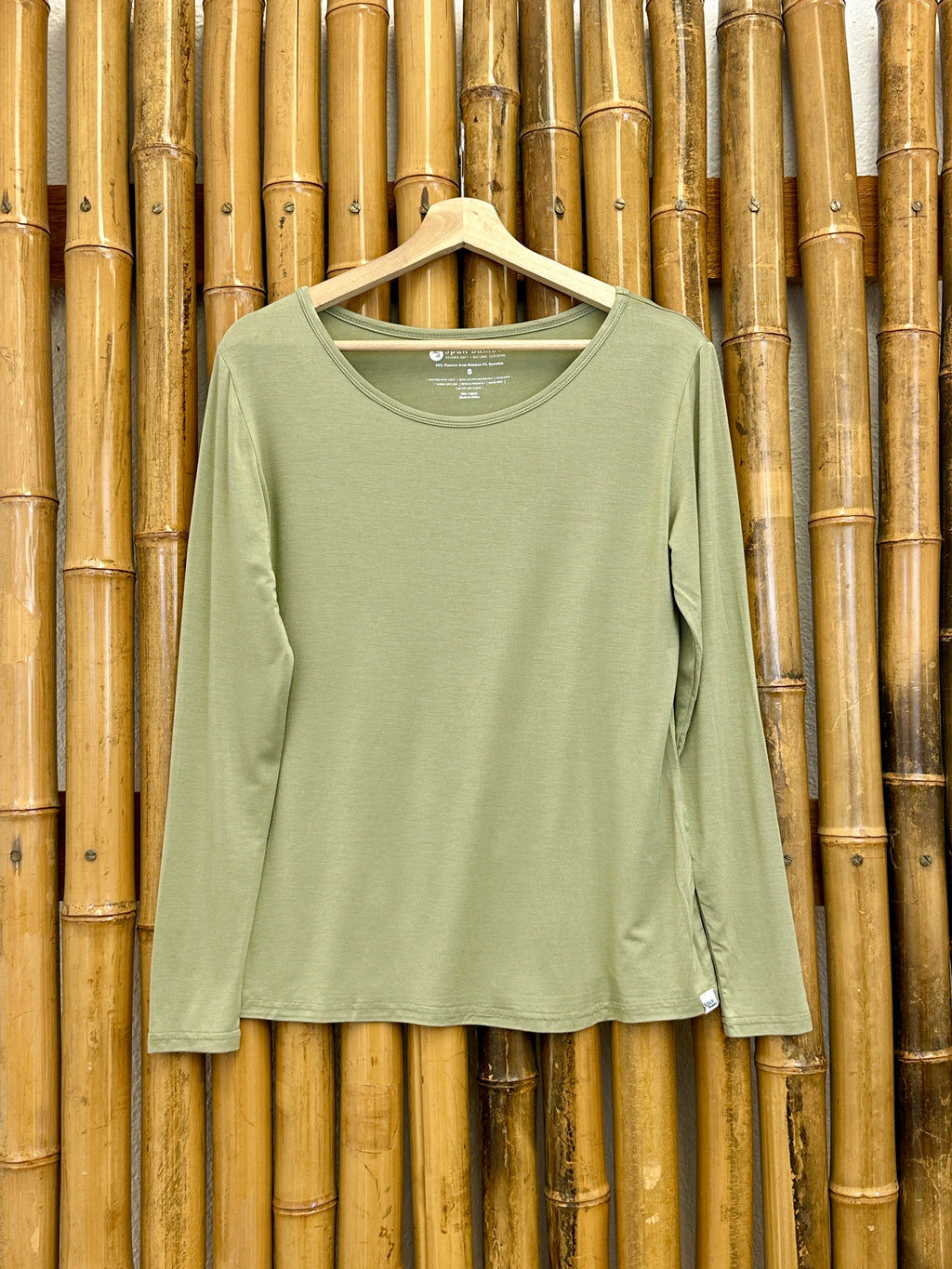 Spun Bamboo Women's Organic Bamboo Long Sleeve Lounge T-Shirt — S–XXL, 4 Colors