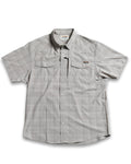 Off The Grid Surplus Men's Stretch Western Snap Short Sleeve Work Shirt — Storm Grey
