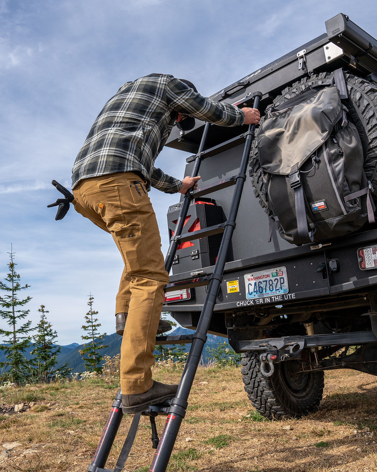Off The Grid Surplus Men's Stretch Canvas Taper Fit Tactical Pants — Coyote