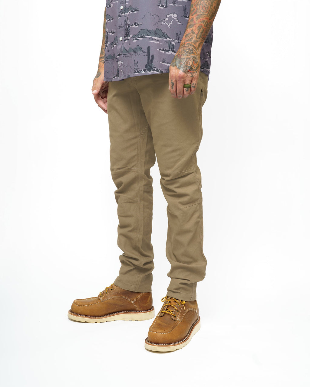 Off The Grid Surplus Men's Stretch Canvas Taper Fit Tactical Pants — Coyote