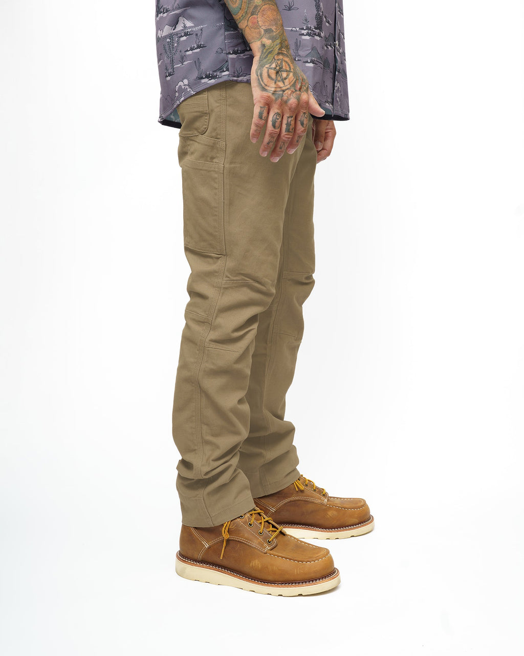 Off The Grid Surplus Men's Stretch Canvas Taper Fit Tactical Pants — Coyote