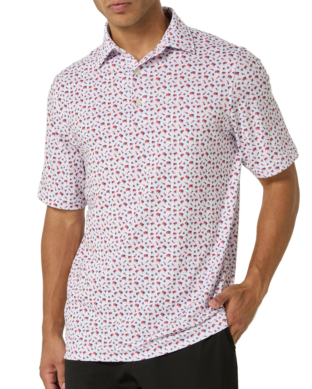 2putt Men's UPF 50+ Stretch Golf Polo Shirt — Sizes S–3XL