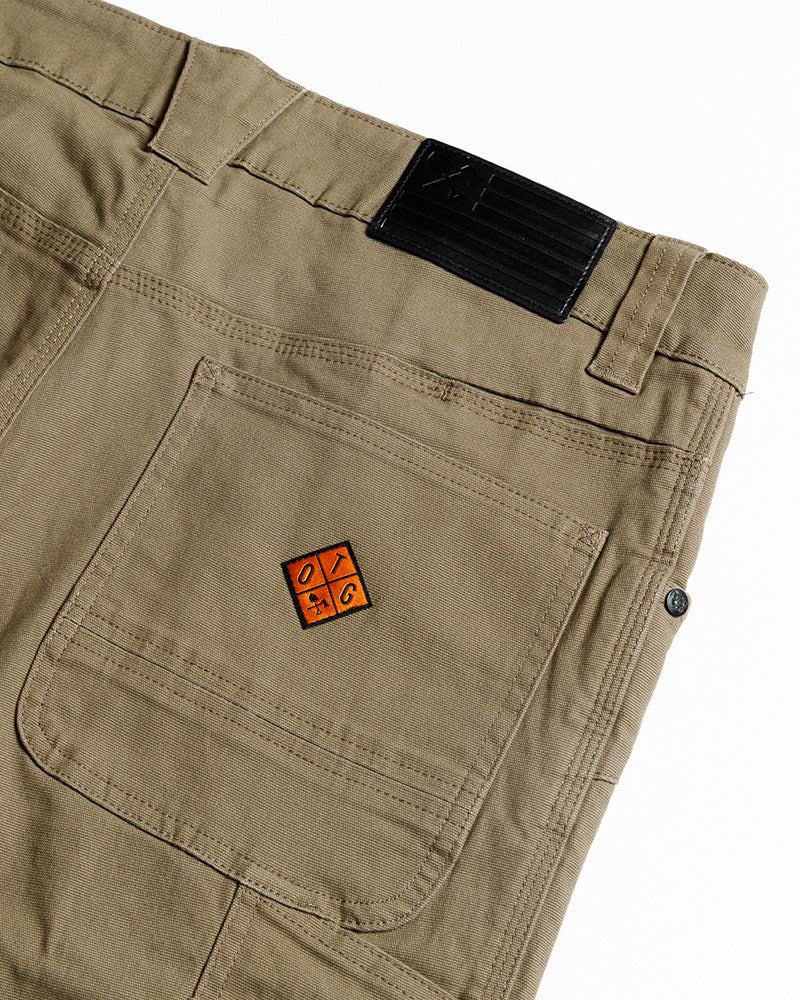 Off The Grid Surplus Men's Stretch Canvas Taper Fit Tactical Pants — Coyote